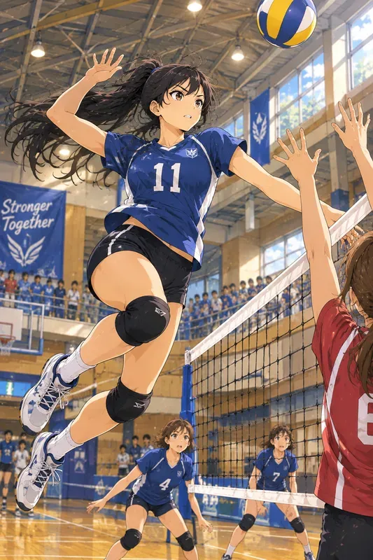 Dynamic Anime Sports Illustrations