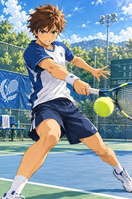 Dynamic Anime Sports Illustrations