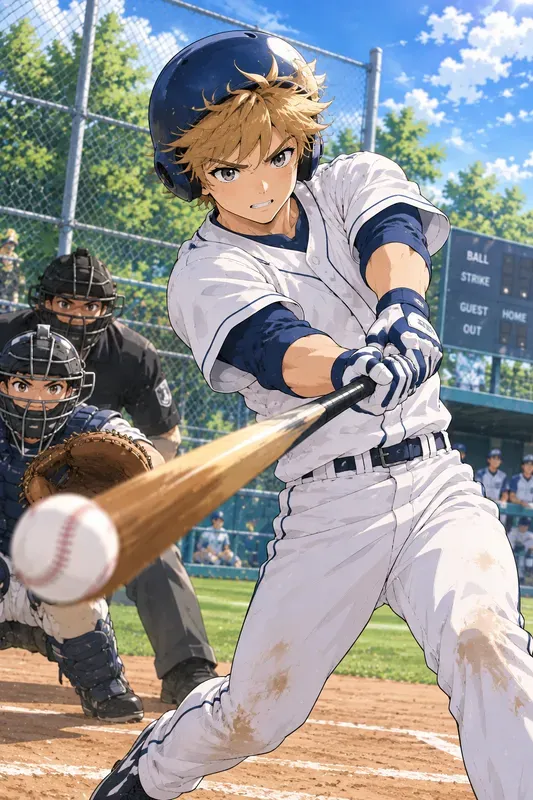 Dynamic Anime Sports Illustrations