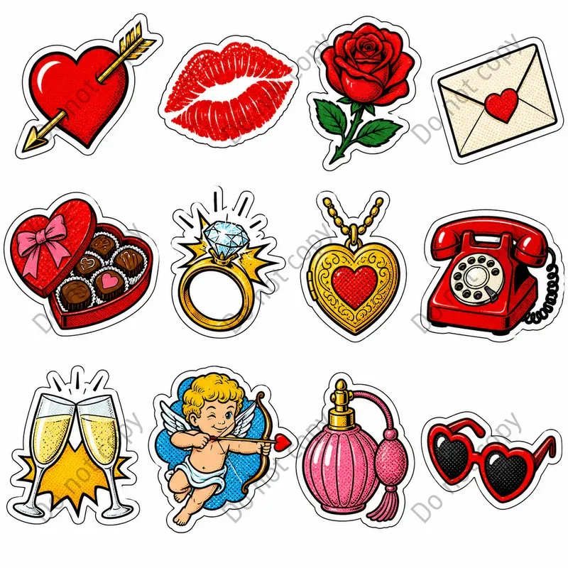 Pop Art Comic Sticker Sheets