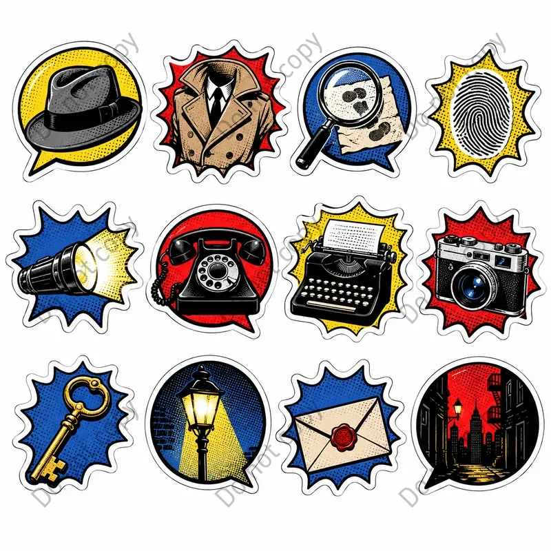 Pop Art Comic Sticker Sheets