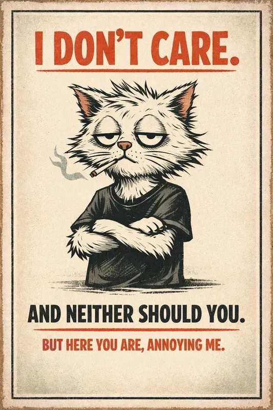 Vintage Sarcastic Animal Poster Packs