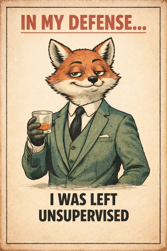 Vintage Sarcastic Animal Poster Packs
