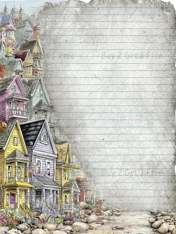 Summer Quirky Stone Plain Papers