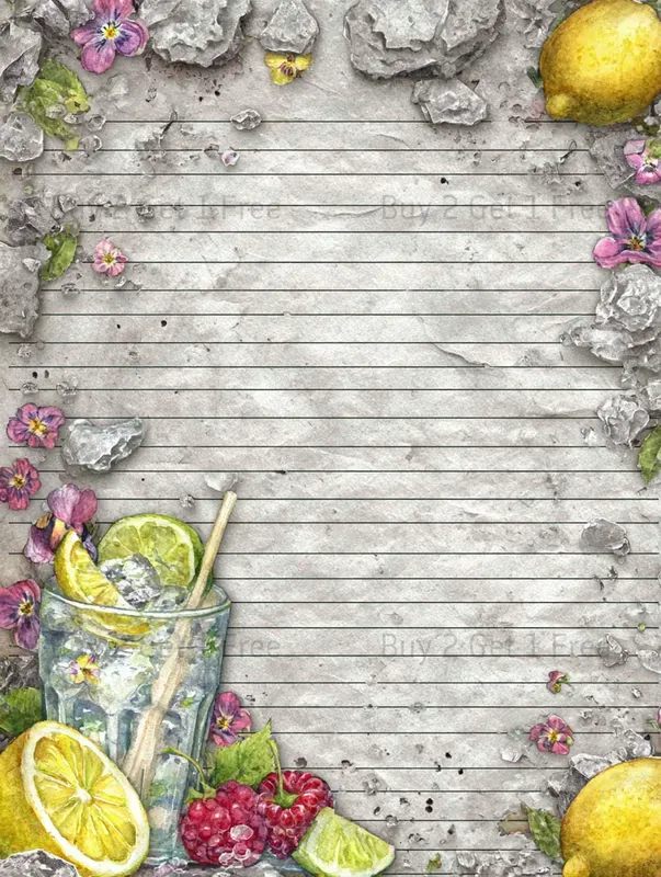 Summer Quirky Stone Plain Papers