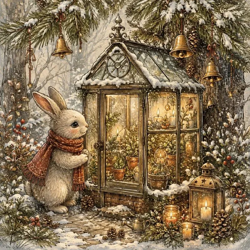 Whimsical Ink Wonderland Scenes