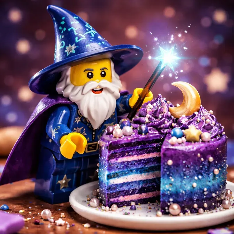 Lego Minifigure Cake Photography