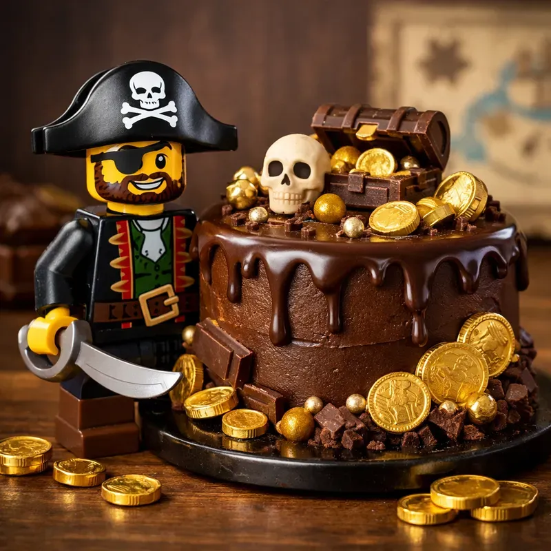 Lego Minifigure Cake Photography