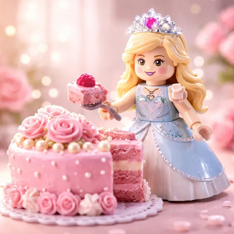 Lego Minifigure Cake Photography
