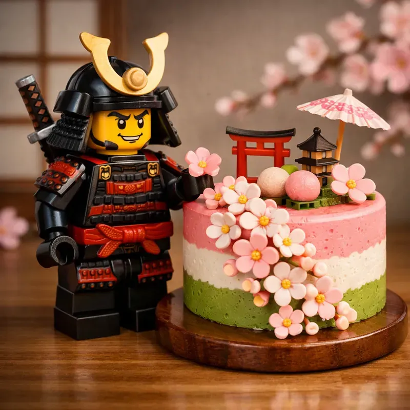 Lego Minifigure Cake Photography