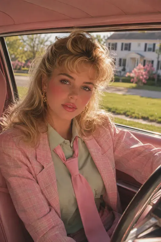 Nostalgic 90s Cinematic Car Portraits