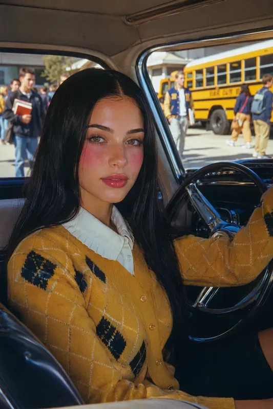Nostalgic 90s Cinematic Car Portraits