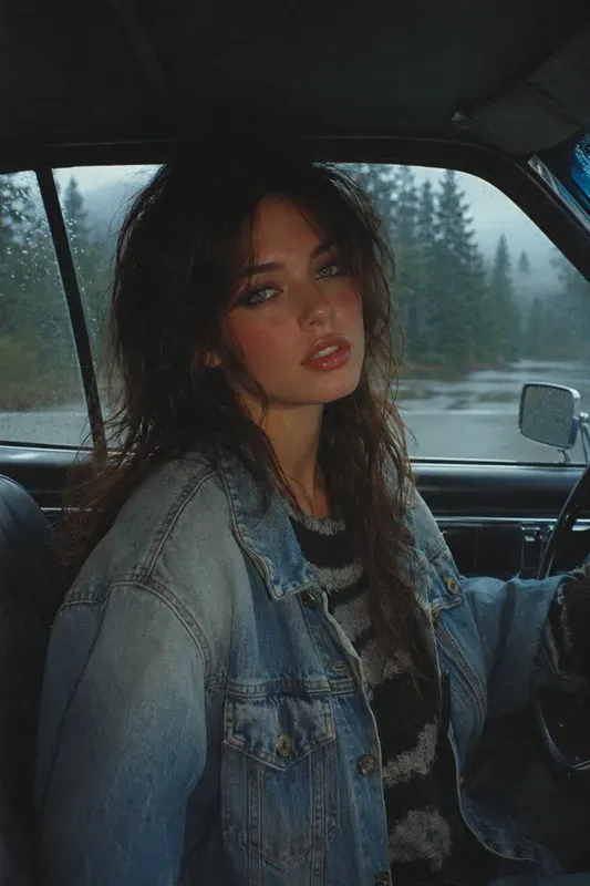 Nostalgic 90s Cinematic Car Portraits