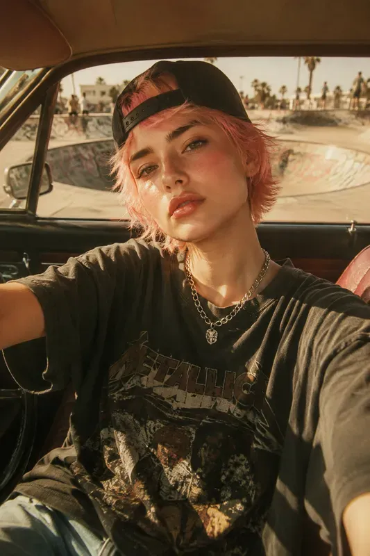 Nostalgic 90s Cinematic Car Portraits