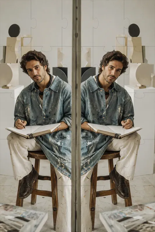 Symmetrical Mirror Reflection Photography