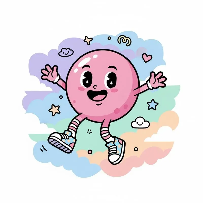 Whimsical Cartoon Character Art