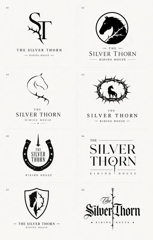 8 Brand Logo Concept Sheets