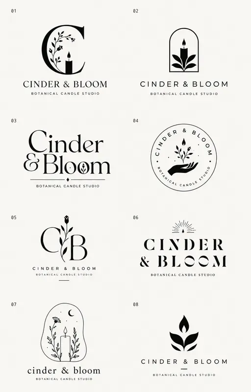 8 Brand Logo Concept Sheets