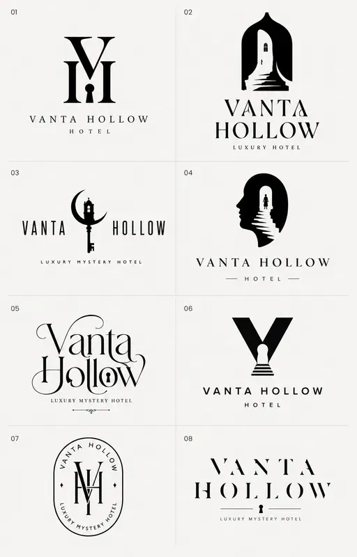 8 Brand Logo Concept Sheets