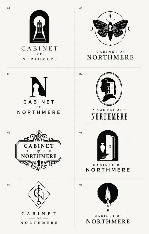 8 Brand Logo Concept Sheets