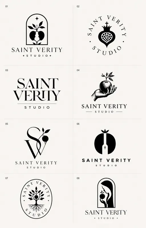 8 Brand Logo Concept Sheets