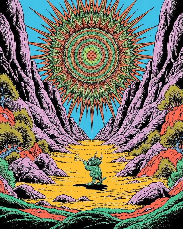 Underground Comix Sunbursts