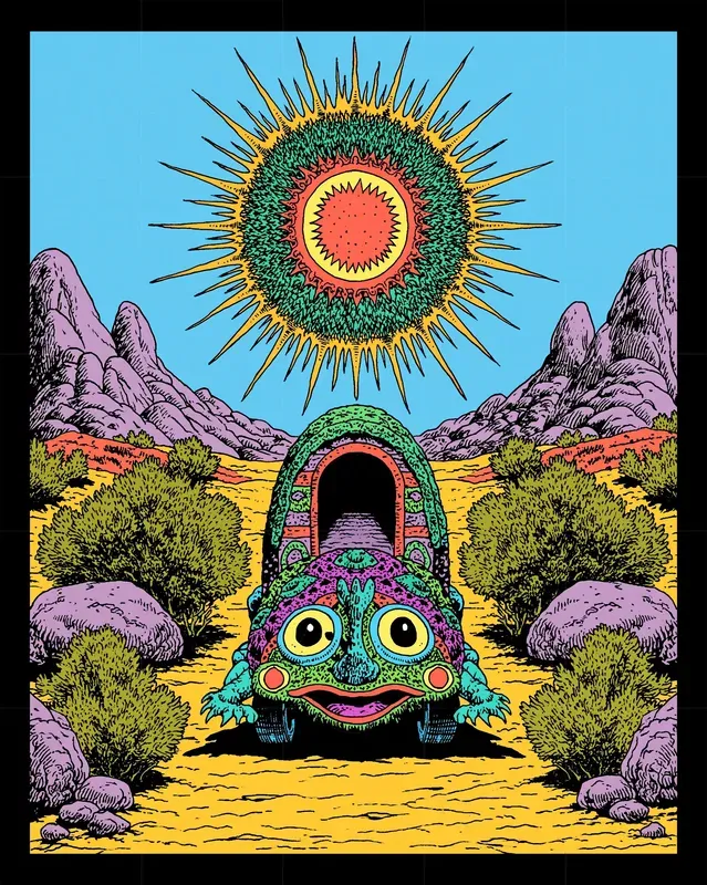 Underground Comix Sunbursts