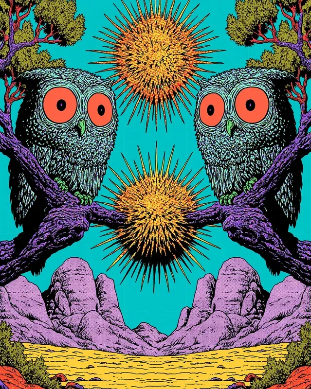 Underground Comix Sunbursts