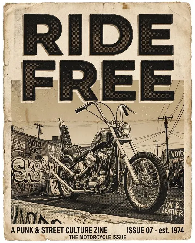 Gritty 70s Retro Street Posters