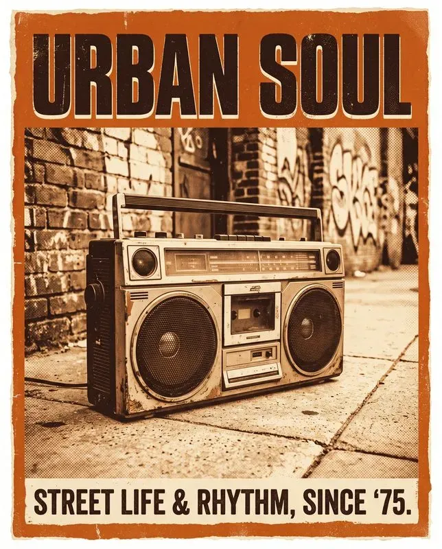 Gritty 70s Retro Street Posters