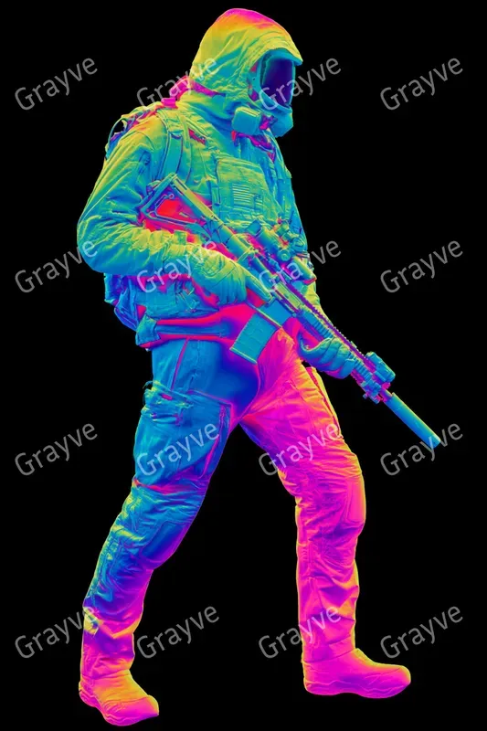 Thermal Infrared Techwear Photography