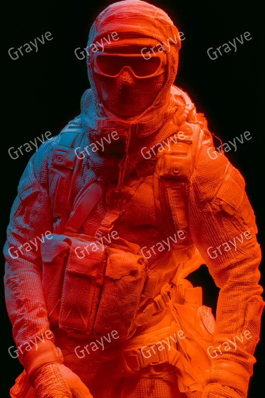 Thermal Infrared Techwear Photography