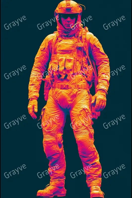 Thermal Infrared Techwear Photography