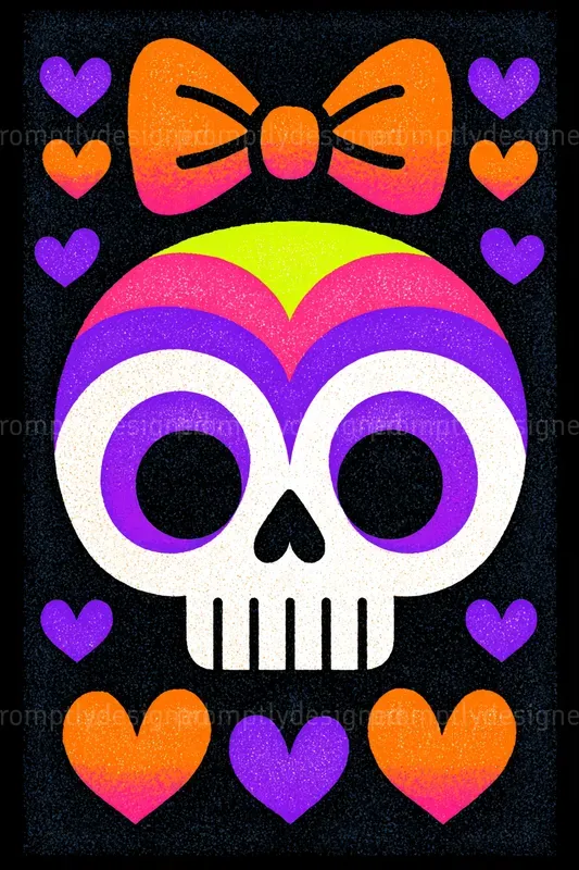Spooky Cute Halloween Postcard Art