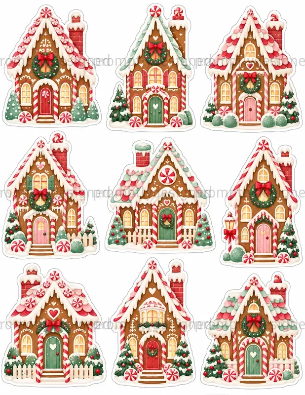 Sweet Village Christmas Fussy Cuts