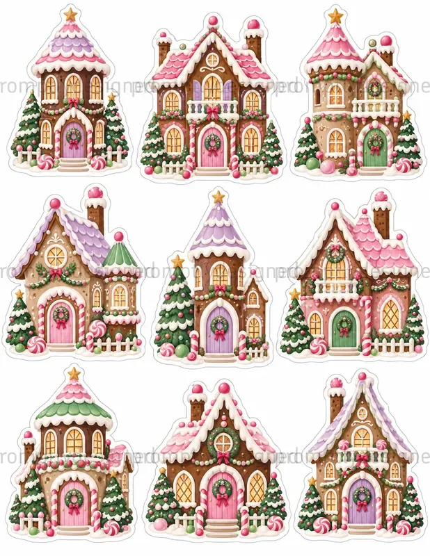 Sweet Village Christmas Fussy Cuts