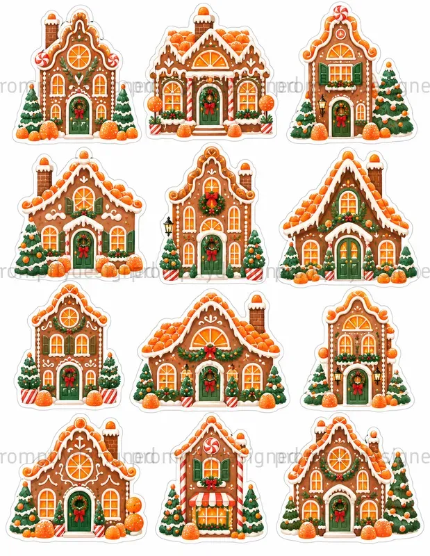 Sweet Village Christmas Fussy Cuts