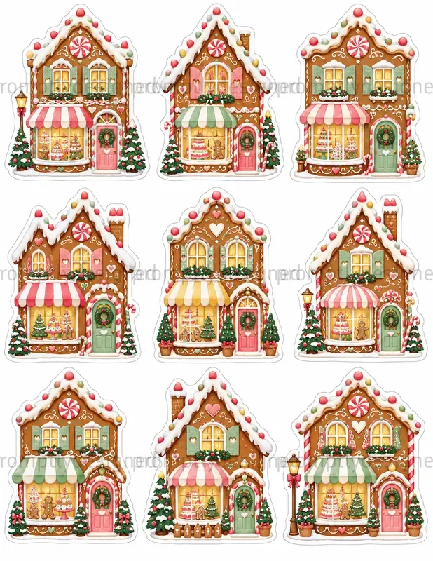 Sweet Village Christmas Fussy Cuts