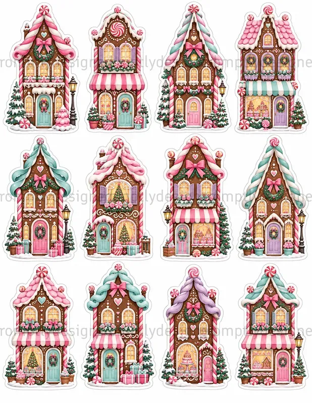 Sweet Village Christmas Fussy Cuts