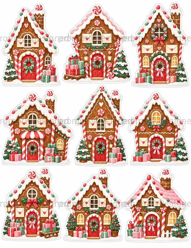 Sweet Village Christmas Fussy Cuts