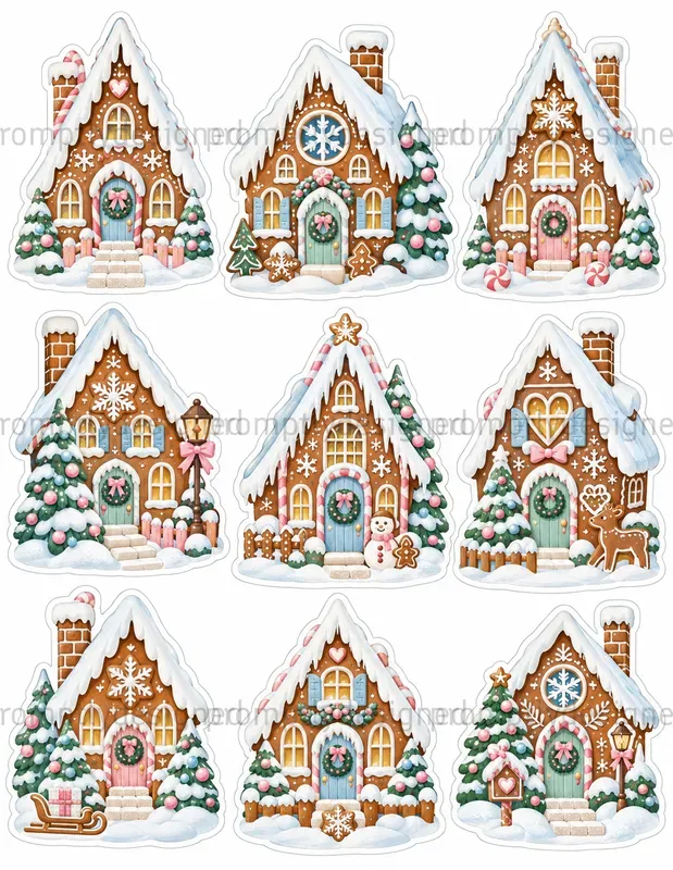 Sweet Village Christmas Fussy Cuts