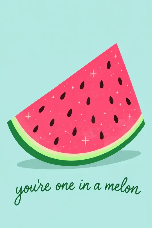 Quirky Food Pun Illustration Posters