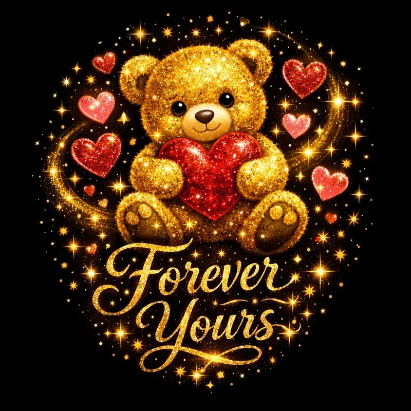 Magical Valentines Glitter Art