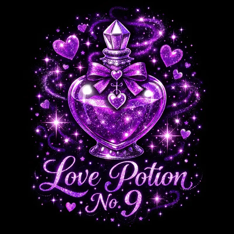 Magical Valentines Glitter Art