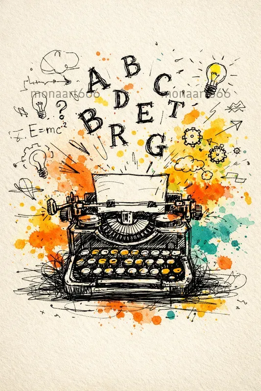 Whimsical Ink Color Scribbles