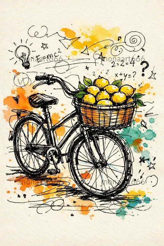 Whimsical Ink Color Scribbles