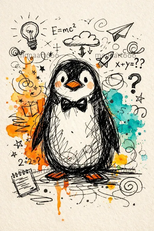 Whimsical Ink Color Scribbles