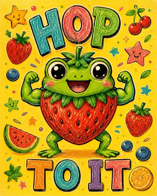 Whimsical Fruit Animal Posters