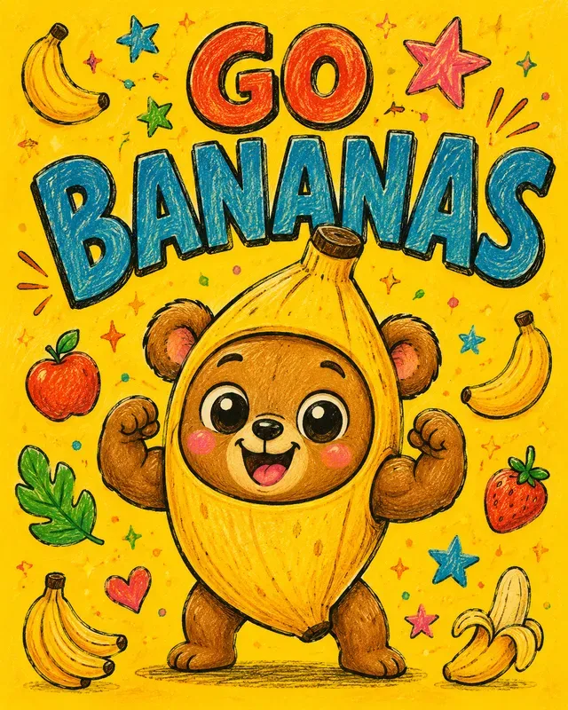 Whimsical Fruit Animal Posters