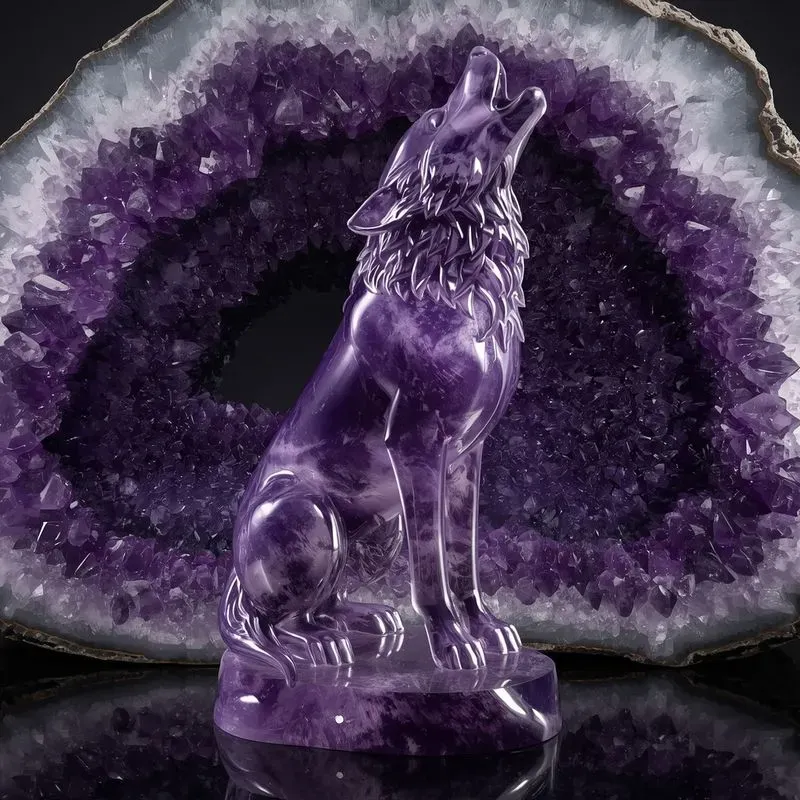 Luxury 3D Carved Crystal Mythical Sculptures